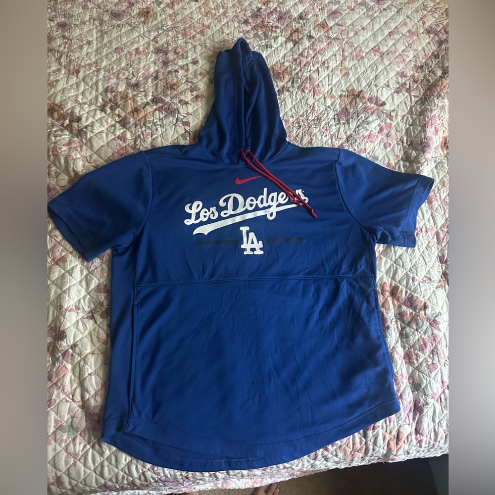 Nike Los Dodgers Blue Hoodie Shirt